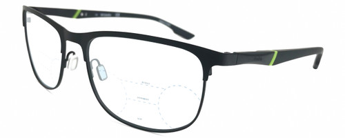 Profile View of Columbia C117S Men Designer Prescription Glasses Black Green 59mm Rx-Progressive