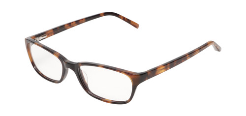 Profile View of Jones New York J730 Designer Single Vision Prescription Rx Eyeglasses in Black Crystal Layer Ladies Cat Eye Full Rim Acetate 53 mm