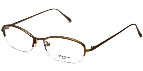 Vera Wang Designer Eyeglasses Catherine 2 in Gold-Bronze :: Custom Left & Right Lens