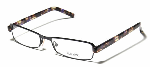 Vera Wang Designer Eyeglasses V085 in Black 54mm :: Custom Left & Right Lens