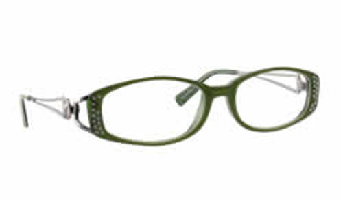 Calabria Designer Eyeglasses Dazzle VII Red :: Progressive