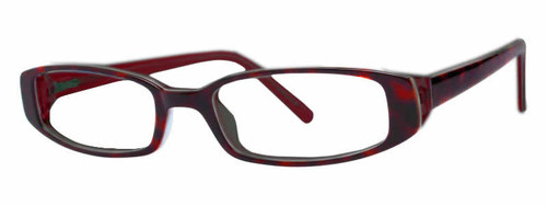 Calabria Splash Designer Eyeglasses 53 in Red Tortoise :: Progressive