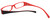 Calabria Viv Designer Eyeglasses 738 in Black-Red :: Rx Bi-Focal