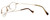 Lucky Brand Designer Reading Glasses Miles in Brushed Gold