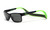 Hoven Eyewear MONIX in Black / Bright Green with Gloss Grey & Grey Polarized