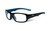 Wiley-X Youth Force Series 'Gamer' in Gloss-Black & Metallic Blue Safety Eyeglasses :: Custom Left & Right Lens