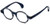 Calabria Designer Eyeglasses Calabria 856 Blue :: Custom Left & Right Lens