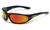 Grand Banks Designer Safety Sunglasses 047 in Black with Red Mirror Lens