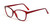 Calabria Viv Designer Eyeglasses 12500 in Red :: Custom Left & Right Lens