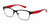 Calabria Viv Designer Eyeglasses Z5026 in Black Red :: Bi-Focal