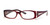 Calabria "Opti Clear" Designer Eyeglasses 3495 in Red :: Custom Left & Right Lens