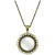 Circle-Crystals Pendant Magnifier Necklace