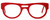Harry Lary's French Optical Eyewear Alieny Eyeglasses in Red (004) :: Rx Single Vision