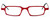 Harry Lary's French Optical Eyewear Smokey in Red (360) :: Custom Left & Right Lens