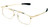 Calabria FAST-FOLD Metal Folding Eyeglasses w/ Case in Gold :: Rx Bi-Focal