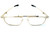 Calabria FAST-FOLD Metal Folding Eyeglasses w/ Case in Gold :: Rx Bi-Focal