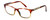 Parkman Handcrafted Reading Glasses Francesa in Cranberry Tan with Money ; Made in the USA