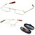 R079 Mini Folding Reading Glasses w/ Case in Gold