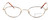 Calabria MetalFlex Designer Eyeglasses O in Gold in Brown :: Rx Bi-Focal