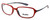 Bollé Neuilly Designer Eyeglasses in Opaque Red w/ Dark Gun :: Rx Single Vision