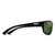 Side View of Suncloud Sentry Polarized Sunglasses by Smith Optics Classic Wrap in Matte Black with Polar Gray Green
