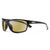 Profile View of Suncloud Sentry Polarized Sunglasses by Smith Optics Classic Wrap in Black with Polar Yellow
