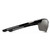 Side View of Suncloud Contender Semi-Rimless Sport Wrap Polarized Sunglasses in Black with Polar Gray