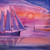 Sunset Sail I 240-10a-2 Artwork Micro Fiber Cleaning Cloth