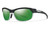 Smith Optics Overdrive Designer Sunglasses in Black White with Green-Sol-X/Ignitor/Clear Lens Set