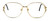 Fashion Optical Designer Eyeglasses E1013 in Gold Pink 57mm :: Custom Left & Right Lens