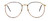 Fashion Optical Designer Eyeglasses E788 in Gold Amber 51mm :: Rx Single Vision