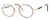 Regency International Designer Eyeglasses Prep in Amber & Gold 49mm :: Progressive