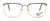 Fashion Optical Designer Eyeglasses E2055 in Gold Demi Amber 57mm :: Rx Bi-Focal