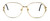 Fashion Optical Designer Reading Glasses E1013 in Gold Pink 57mm