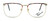 Fashion Optical Designer Reading Glasses E2055 in Gold Demi Amber 57mm