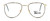 Regency International Designer Reading Glasses Dover in Gold Grey 52mm