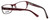 Kenneth Cole Reaction Designer Reading Glasses KC0743-050 in Transparent-Burgundy