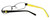 Body Glove Designer Eyeglasses BB119 in Black & Yellow KIDS SIZE :: Rx Single Vision