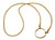 LA LOOP 587GD Designer Eyeglass Necklace Braided Gold Chain Loop Retainer Lanyard