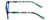 Calabria Viv Designer Eyeglasses 144 in Blue :: Custom Left & Right Lens