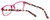 Calabria Viv Designer Eyeglasses 144 in Pink :: Rx Single Vision