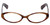Paul Smith Designer Eyeglasses PS296-SYGA in Brown Stripe Burgundy 52mm :: Custom Left & Right Lens