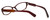 Paul Smith Designer Eyeglasses PS297-SYGA in Brown Stripe Burgundy 52mm :: Rx Single Vision