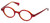 Paul Smith Designer Reading Glasses PS414-SUN in Red 43mm