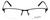 Esquire Semi-Rimless Stainless Steel Eyeglasses EQ1520 Gunmetal 54mm Custom Lens