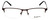 Esquire .5-Rimless Stainless Steel Eyeglasses EQ1520 Brown 54mm Rx Single Vision