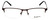 Esquire Semi-Rimless Stainless Steel Reading Glasses EQ1520 in Satin Brown 54 mm