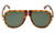 Salvatore Ferragamo Designer Folding Sunglasses SF662SP in Havana & Polarized Green Lens (218)