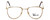 Regency Designer Eyeglasses Dover in Gold-Amber 52mm :: Rx Single Vision