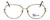 Fashion Optical Designer Eyeglasses E1013 in Gold-Demi-Amber 57mm :: Rx Single Vision